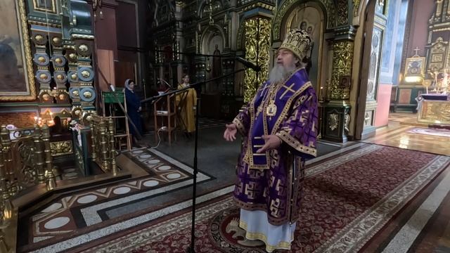 Проповедь епископа Максима в Вознесенском соборе