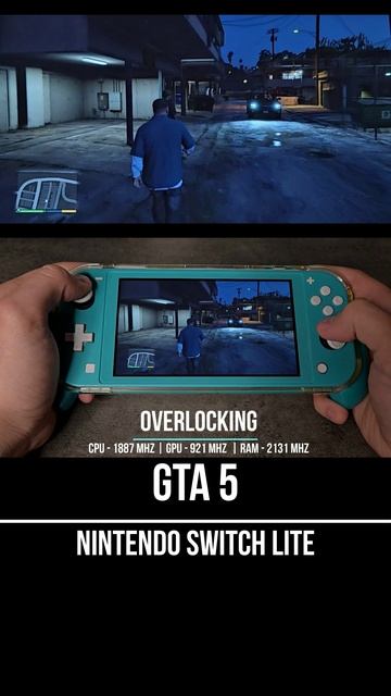GTA 5 Nintendo Switch Lite Gameplay | Overlocking