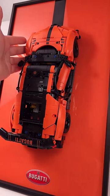 ICUANUTY Display Wallboard для LEGO Technic (42222) Bugatti Chiron Pur Sport Hypercar