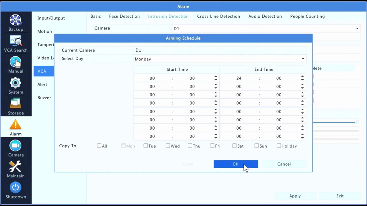 Uniview Configuration Video How To Configure Intrusion Detection In NVR