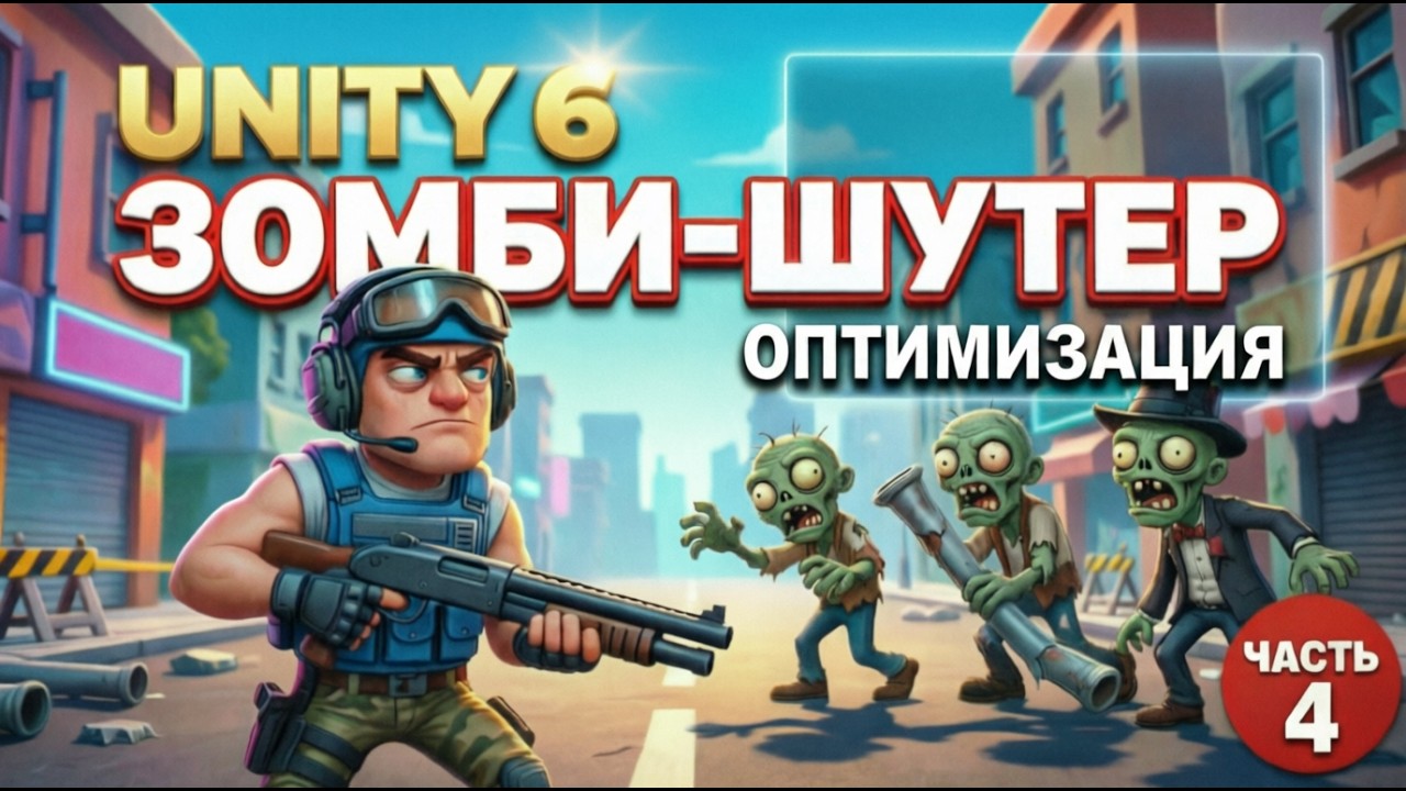 Unity 6: Делаем Зомби-шутер, Оптимизация до 60 FPS [Devlog, Часть 4]