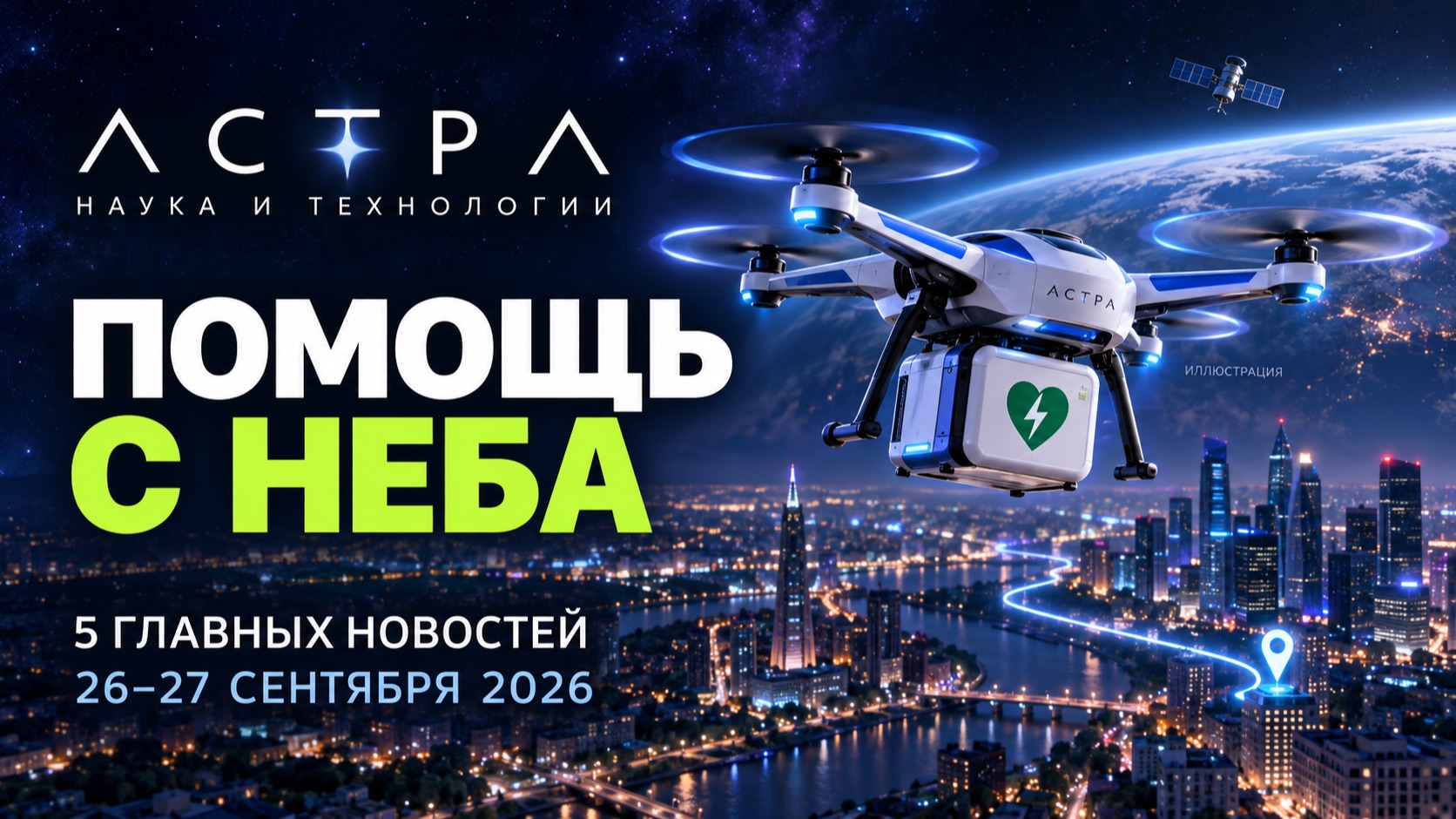 Дроны с дефибрилляторами и ИИ против троллей | АСТРА 26–27.09.2026