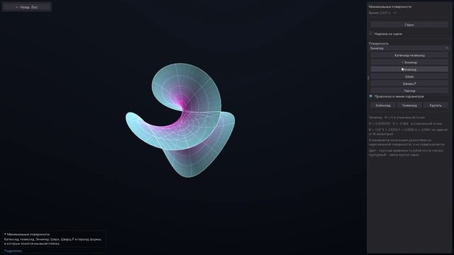 Makarov Math Suite: Минимальные поверхности