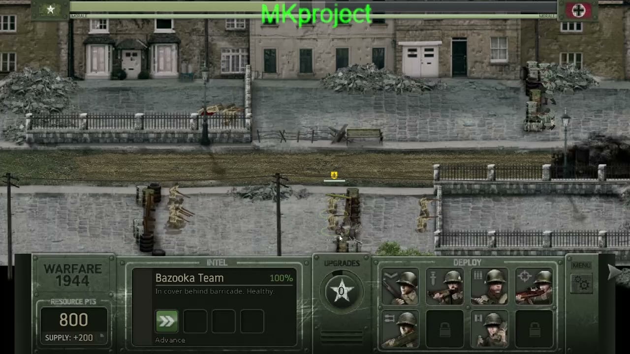 Warfare 1944 U.S Army Mission 4 Armor Convoy (2/2) (old Flash Version)
