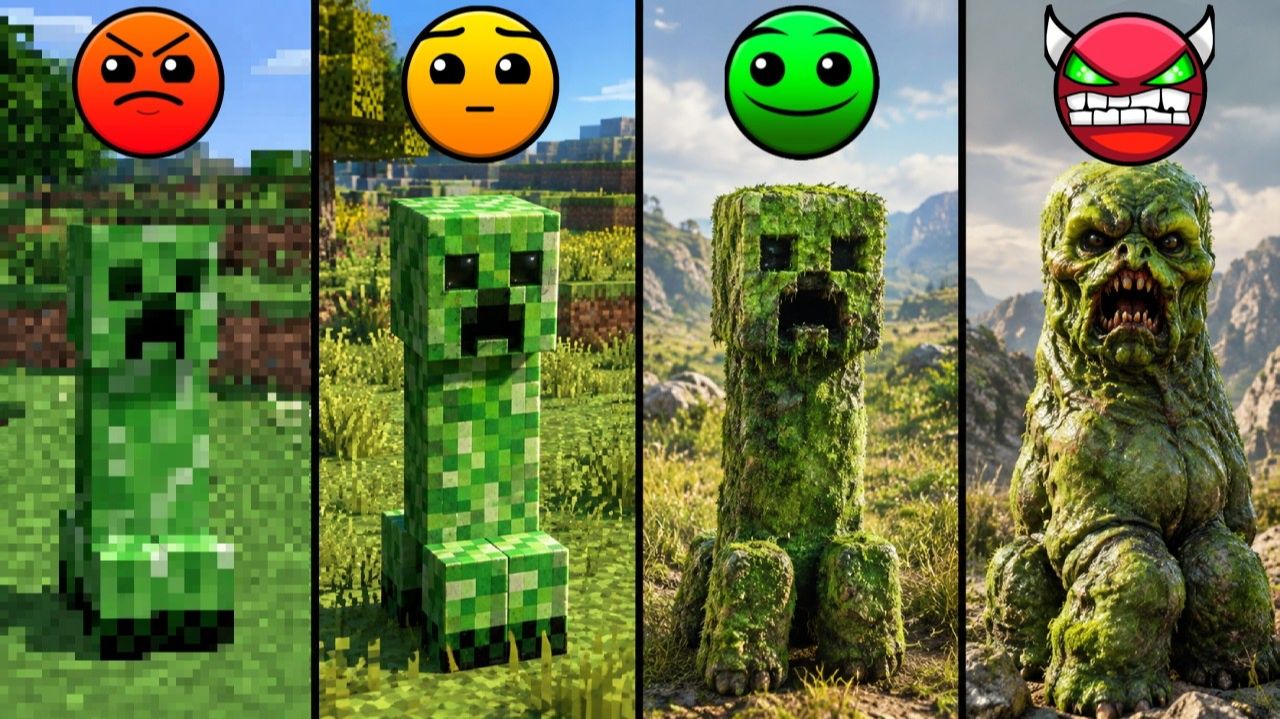 Эксперимент: игра в Minecraft с использованием разных эмодзи