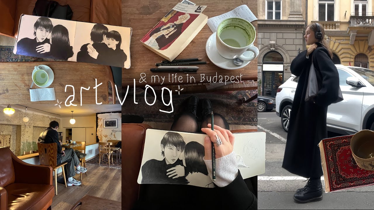 °˖✧ ART VLOG | рисую в скетчбуке, матча и разговоры