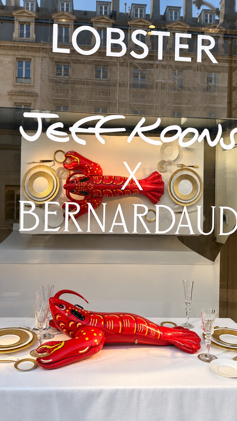 Гигантский омар из фарфора, рожденный в коллаборации Jeff Koons и Bernardaud