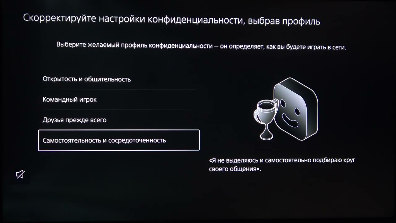 Как скорректировать настройки конфиденциальности, выбрав профиль на Вашей Sony PlayStation 5 Pro