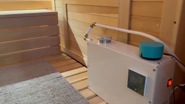 Накопительный парогенератор SteamLux PREMIUM WI-FI 2 кВт для кедровой бочки и мини-сауны-original