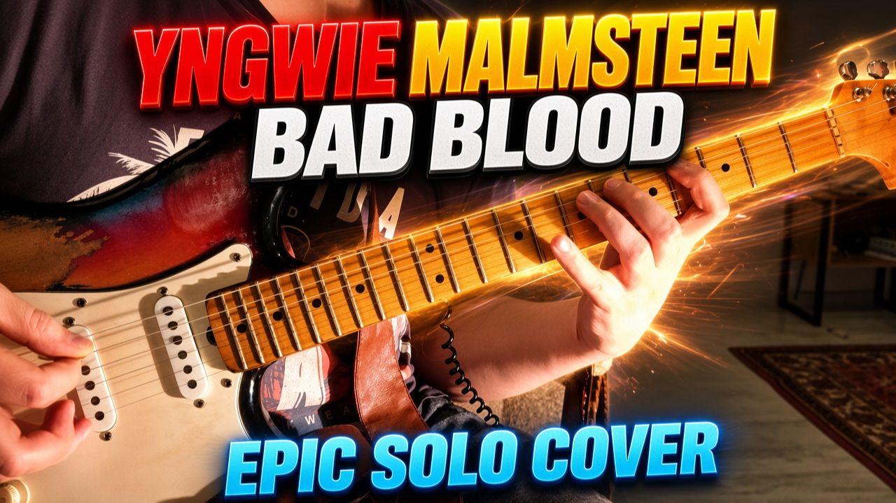 Это соло сводит с ума… Yngwie Malmsteen — Bad Blood (Cover)