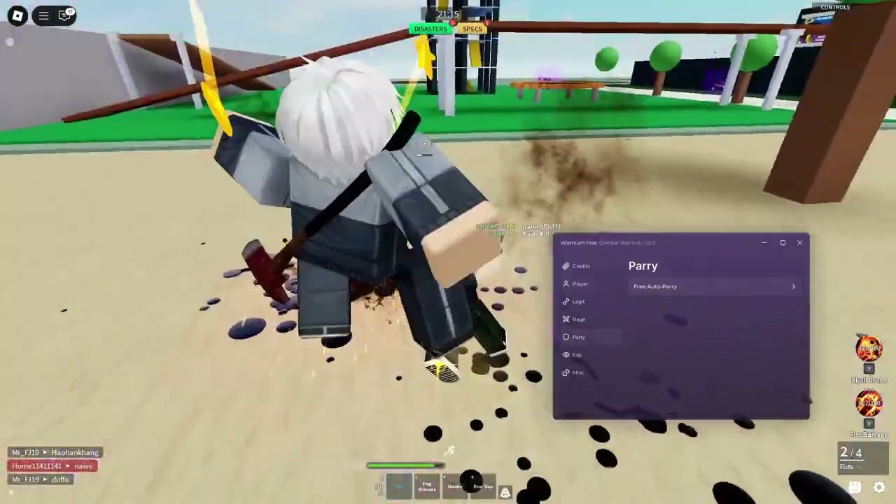 Combat Warriors Script No Key AUTO PARRY,HITBOX,fly Комбат варриорс скрипт