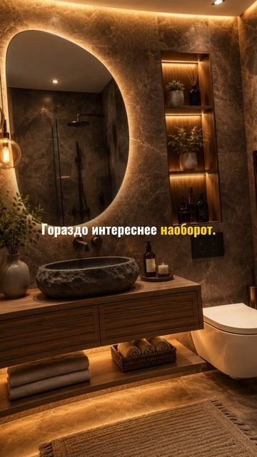 Дизайн ванной не как у всех: как создать один акцент