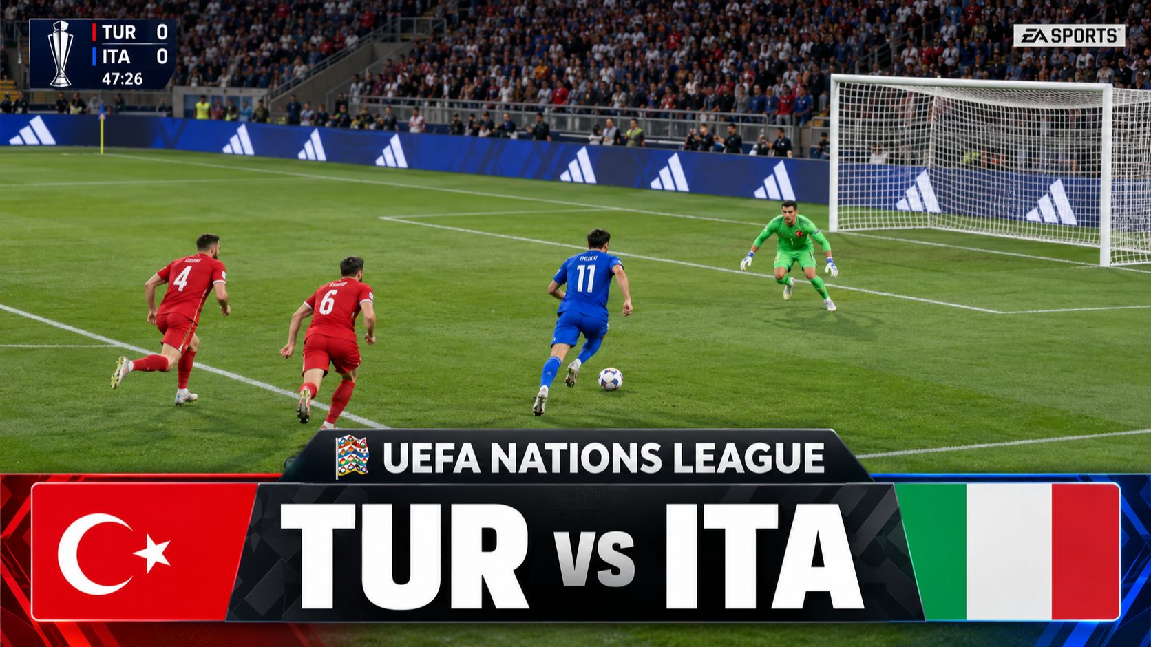 Турция  Италия  UEFA Nations League 202627  Матч Лиги наций  FC26 Gameplay