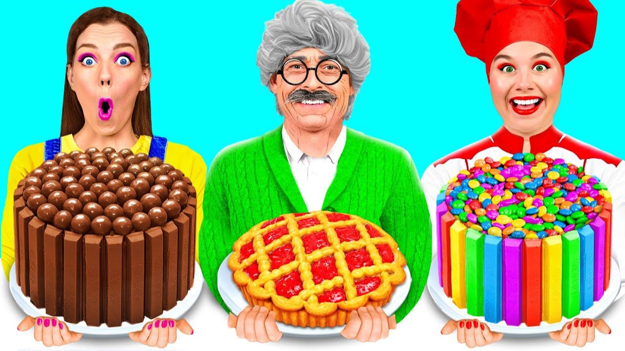 Кулинарный Челлендж# Я против Дедушки # Вкусные Кухонные Лайфхаки от Fun Teen