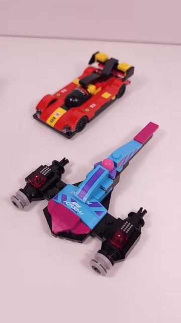 LEGO Speed Champions Star Wars N-1 Starfighter MOC (30734) против Ferrari 499P (30709)
