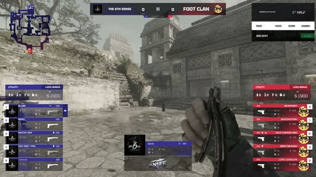 THE 6th SENSE -vs- FOOT CLAN | BUNKER PLAY CUP | Четвертьфинал | @kn1feTV