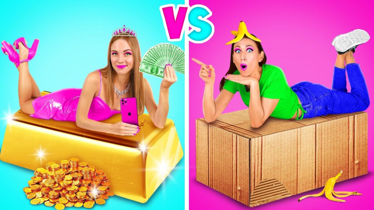 Богатые студенты Vs Бедные студенты # Смешные Челленджи от Fun Teen