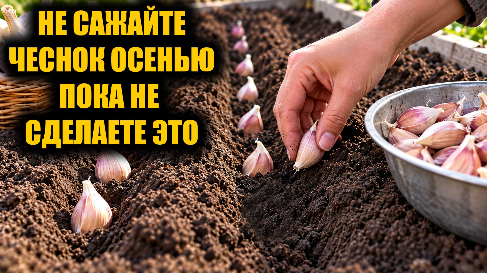 99% Дачников сажают чеснок осенью неправильно! Жалею что раньше не узнала