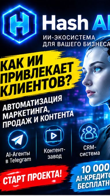 Устали от выгорания и рутины? Hash AI изменит всё! 🚀