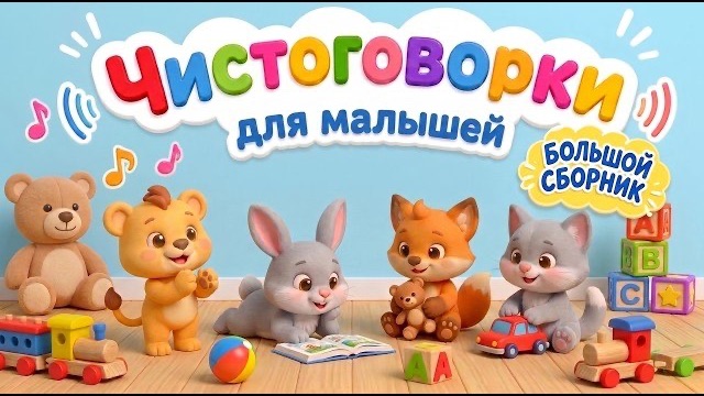 Учимся говорить правильно! 🦁 Полный сборник чистоговорок для детей | Мультик для малышей