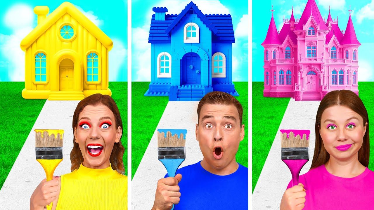 Домики Одного Цвета Челлендж  Смешные Cитуации от Fun Teen