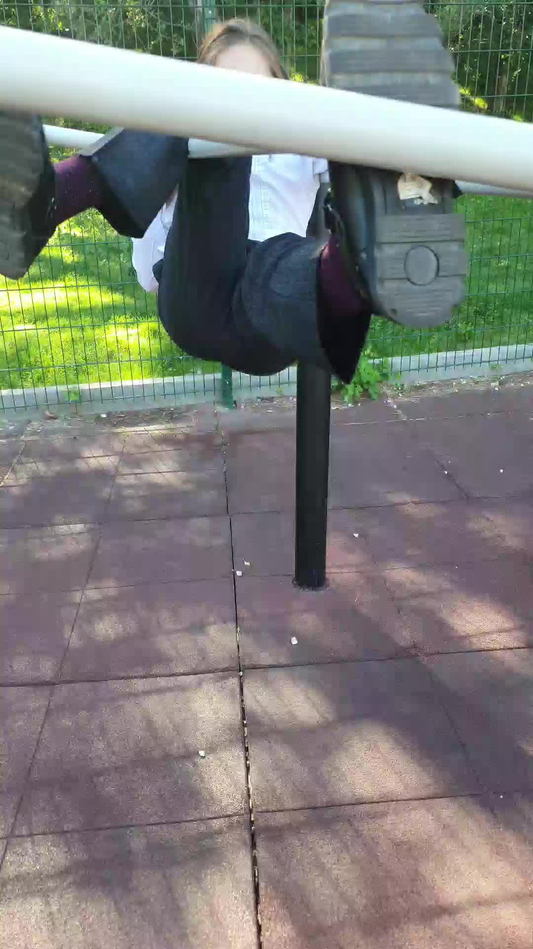 на стадионе