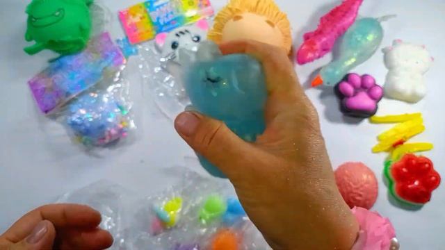 ASMR Squishy TABA SQUISHI And Other Anti-stresses I Squeeze And Cut For Your Satisfaction