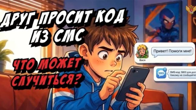 2026-09-28. РО «Знание» - Друг просит назвать код из SMS. Что может случиться?