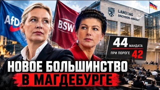 44 мандата при пороге 42: AfD и BSW нашли первое общее большинство в Магдебурге