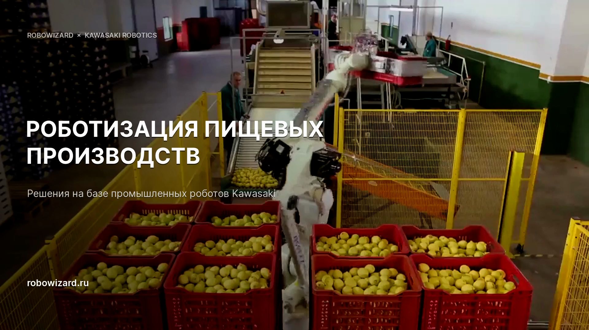 Роботизация пищевых производств: решения с роботами Kawasaki