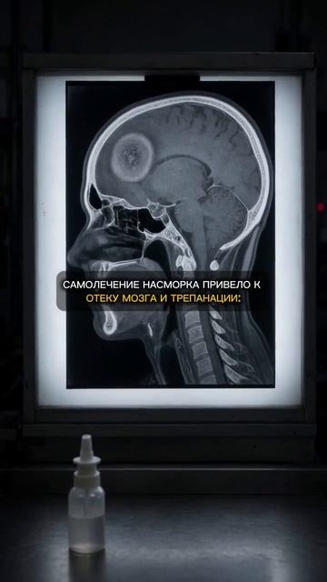 Трепанация из-за насморка :