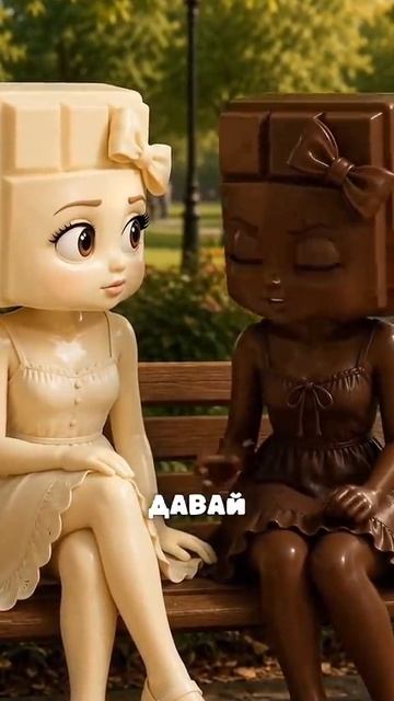 Шоколадные секреты. Сладкая история. Часть 2. Что же будет после того, как она прыгнет в басейн? #ai