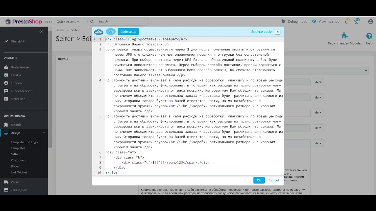 Prestashop Module (support From 1.5 To 1.7.. Version - The Last) - Code Setup For TinyMCE