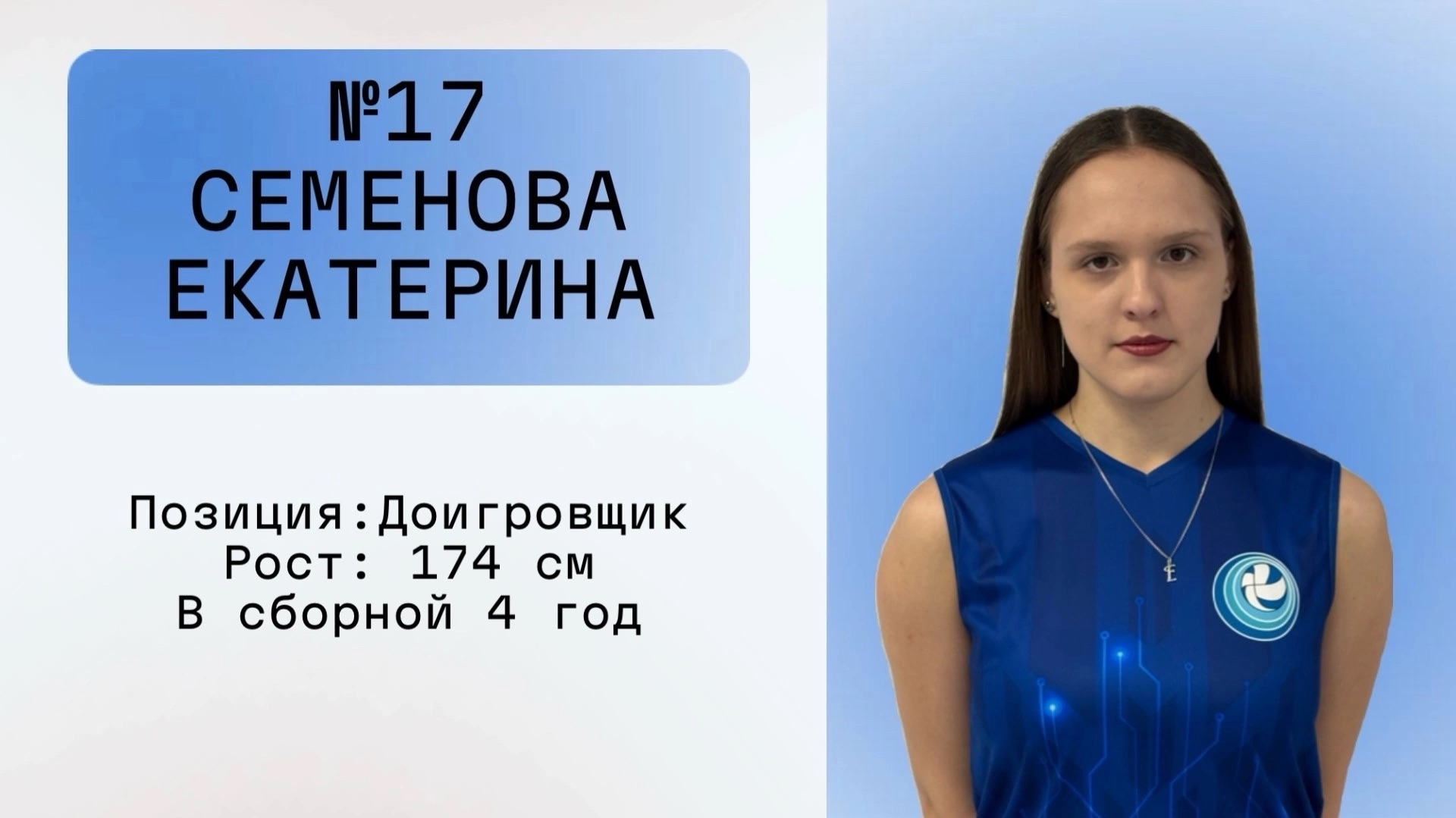 Видео карточка Семеновой Екатерины для студента года