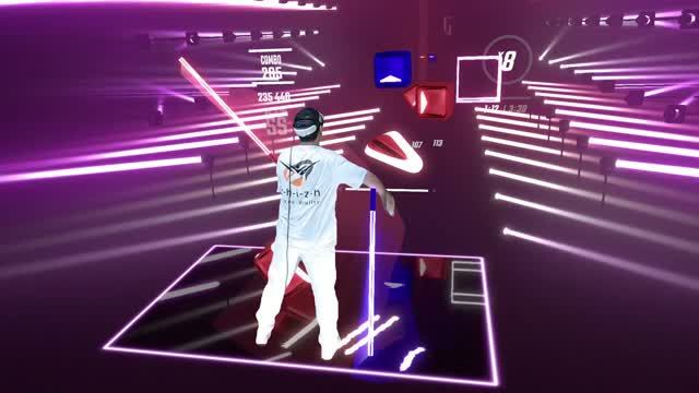Beat Saber - Calvin Harris - My Way Expert SS Mixed Reality