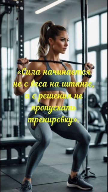 Сила начинается не с веса на штанге