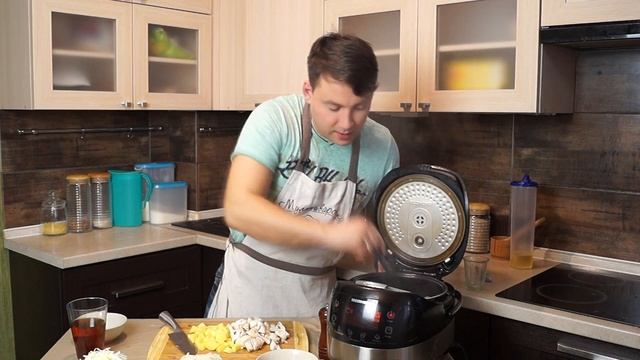 Капуста тушеная с грибами в мультиварке