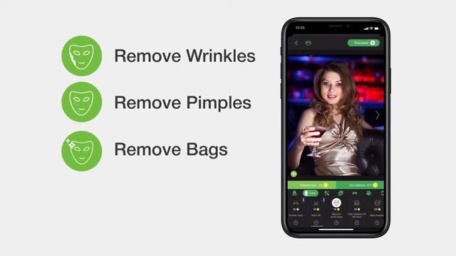 Інфографіка для програми Retouch Me: Body & Face Editor - як відретушувати селфі