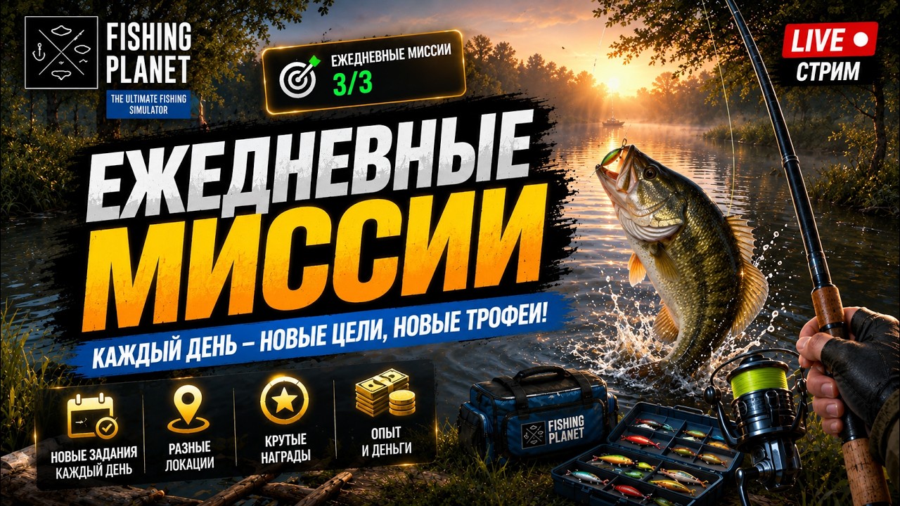 💙💛 Fishing Planet - Ежедневные миссии 💛💙