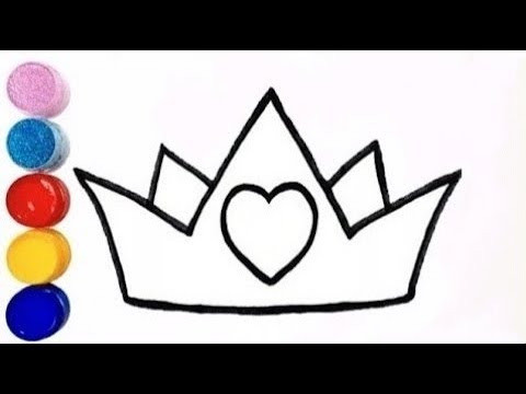 How To Draw A Crown For Children / Wie Zeichnet Man Eine Krone Für Kinder/ Малюємо корону для дітей