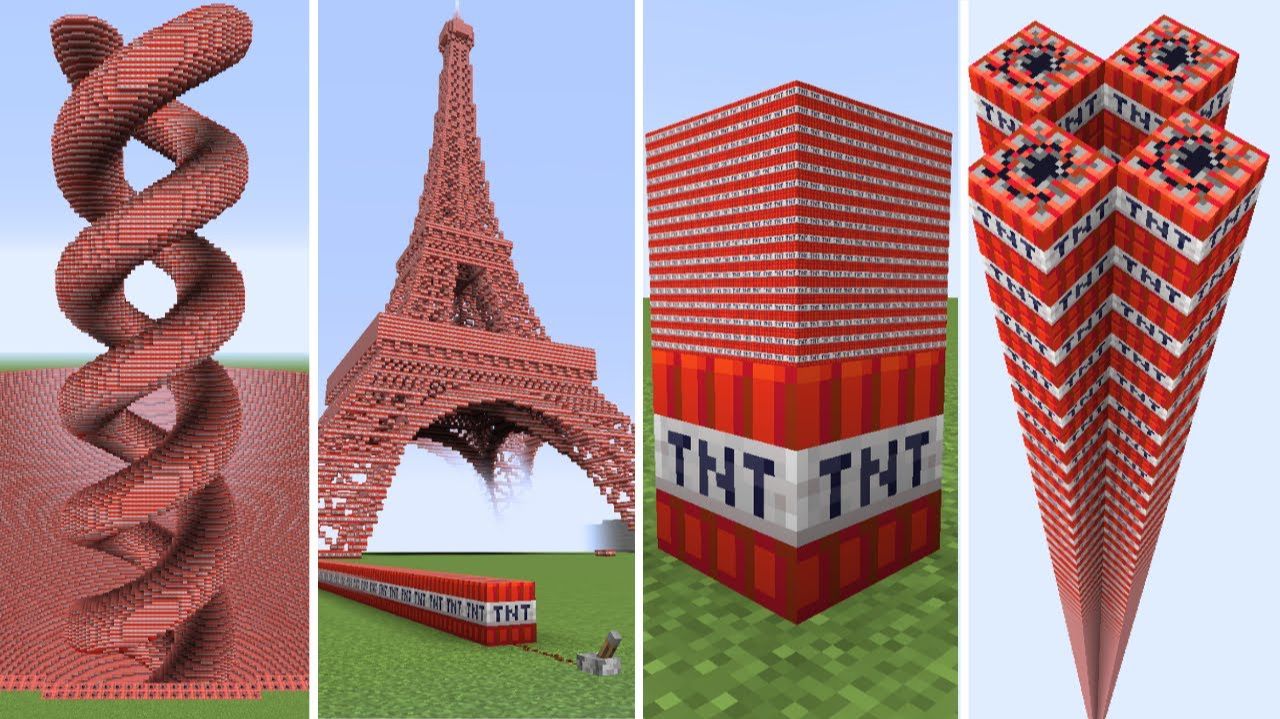 Все эксперименты в Minecraft в одном видео