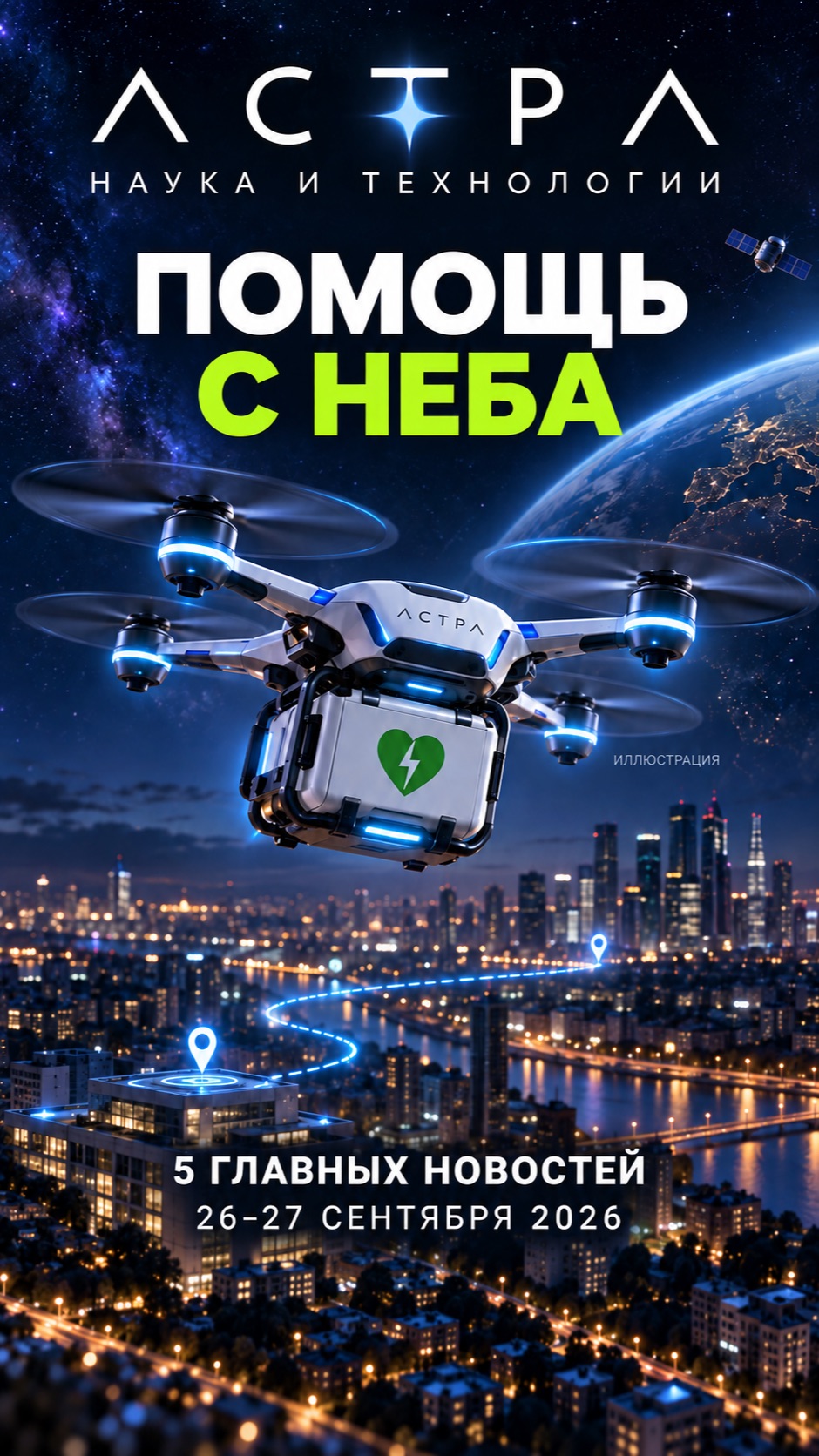 Дроны с дефибрилляторами и ИИ против троллей | АСТРА 26–27.09.2026