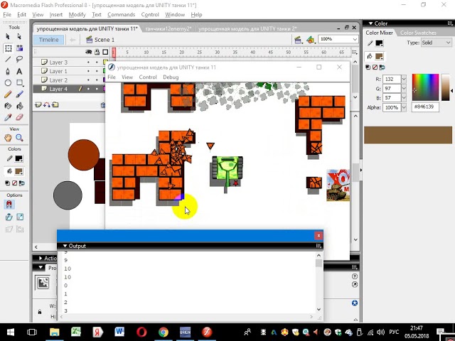 делаем игру танки на Flash 8 часть3 3d эффекты в ActionScript