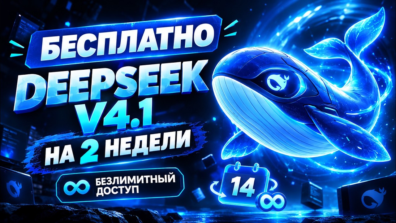 БЕЗЛИМИТНЫЙ DeepSeek V4.1 Flash: Бесплатно на 14 Дней!
