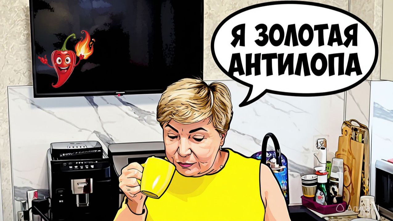 ЧАШКА КОФЕ С ЗОЛОТОЙ АНТИЛОПОЙ