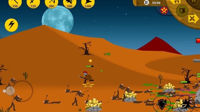 Stick War Legacy, миссия 48 ( Insane, без баффов, без апгрейда, клас.скин, Kai должен быть жив)