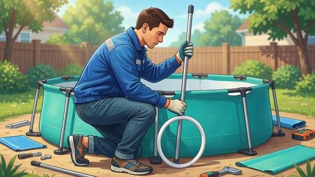 Уход за каркасным бассейном перед наступлением холодов