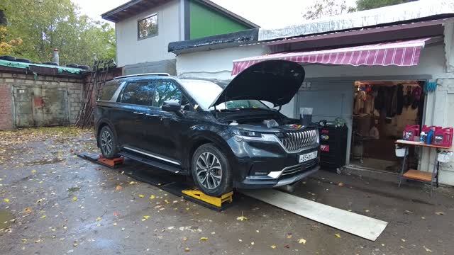 Kia Carnival (KA4) 2.2 CRDi Полная аппаратная замена масла ATF SP4M-1 в АКПП A8LF в Санкт-Петербурге