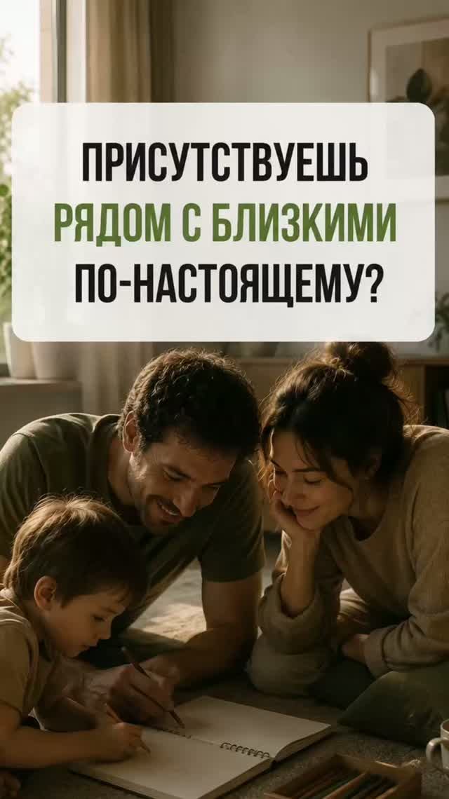 Присутствуешь рядом с близкими по-настоящему?