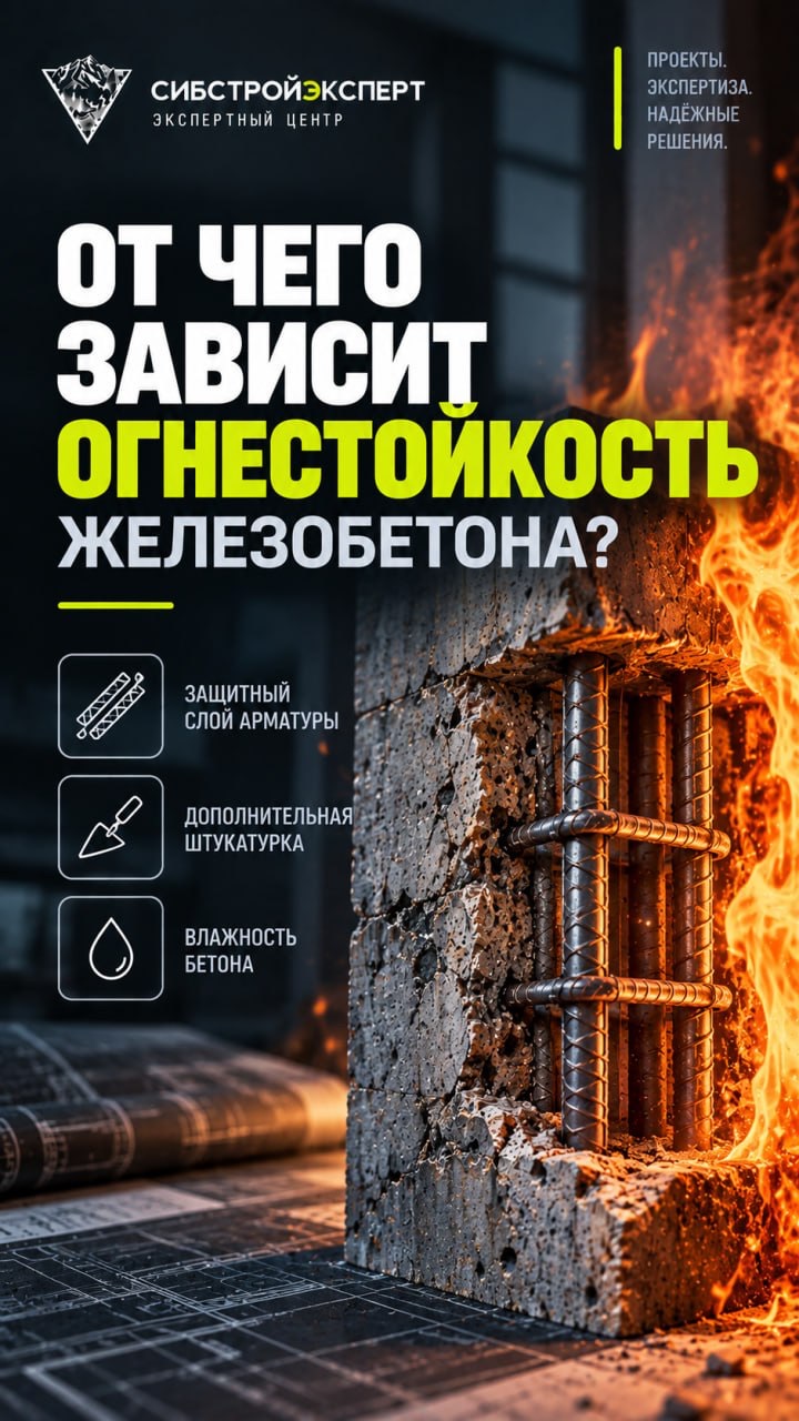 🔥 От чего зависит огнестойкость железобетона?